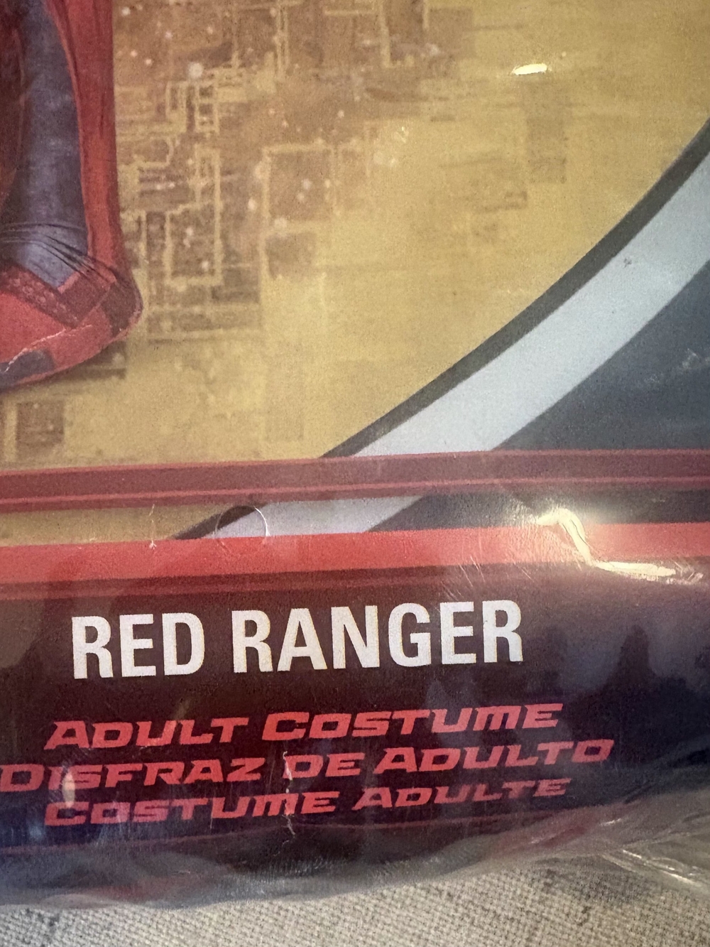 Power Rangers Red Ranger Costume Size XXL - Picture 2 of 3